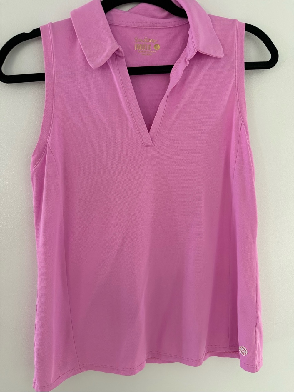 Lilly Pulitzer Pink Sleeveless Polo Tank